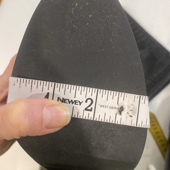 e'clat Black Knee-High Leather Heel Boots Size 37 - Picture 13 of 16